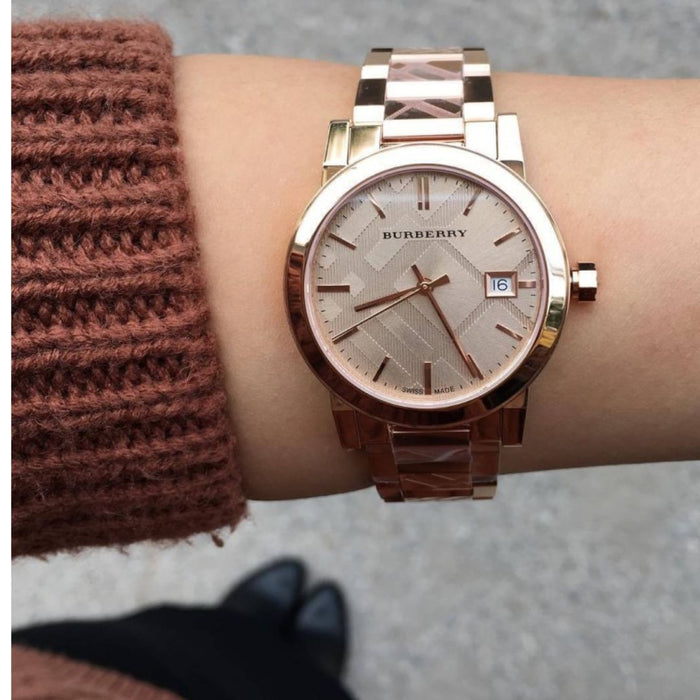 Burberry Rose Gold Stainless Steel Women Watch - BU9146 - Authentic