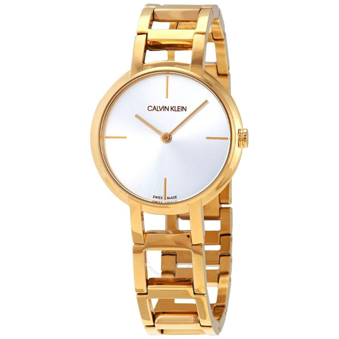 Calvin Klein Supreme Gold Link Women’s Watch - K8n23546 - Authentic