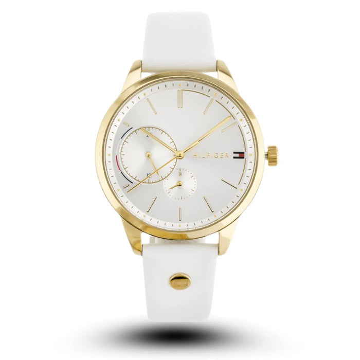 TOMMY HILFIGER WOMENS BROOKE WATCH 1782018 WHITE DIAL - Authentic