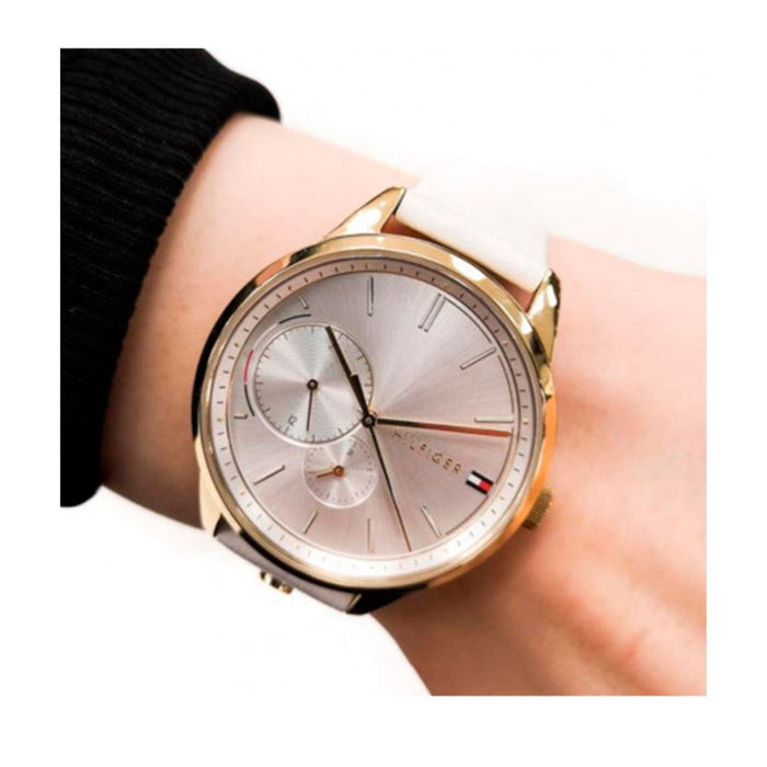 TOMMY HILFIGER WOMENS BROOKE WATCH 1782018 WHITE DIAL - Authentic