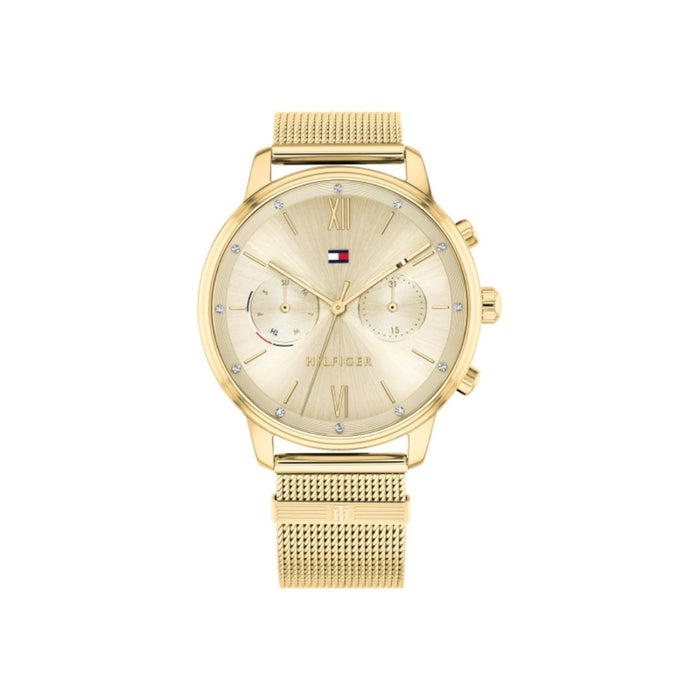 Tommy Hilfiger Blake Gold Mesh Ladies Multi-function Watch - 1782302 - Authentic