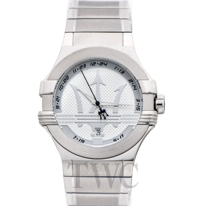 Maserati Potenza Stainless Steel Men's Watch – Bold Trident Dial - R8853108002 - Authentic