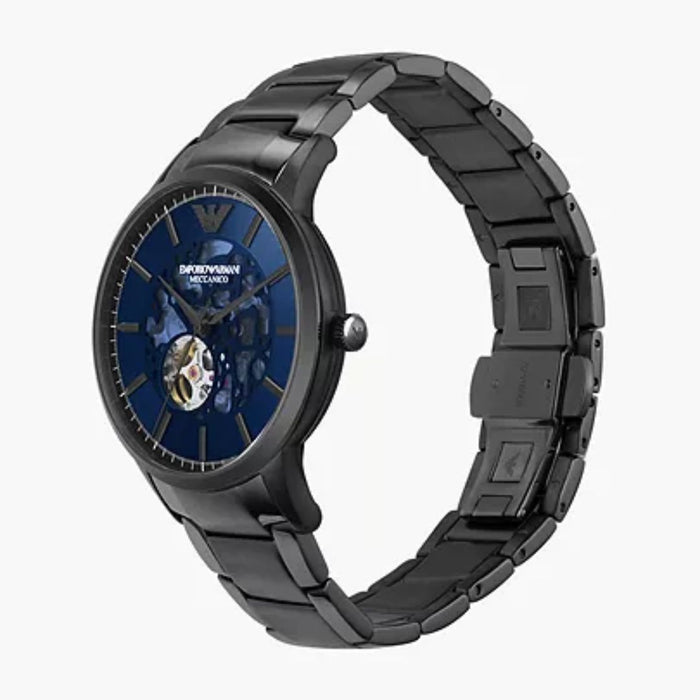 Emporio Armani Automatic Gunmetal Stainless Steel Watch - AR60056 - Authentic