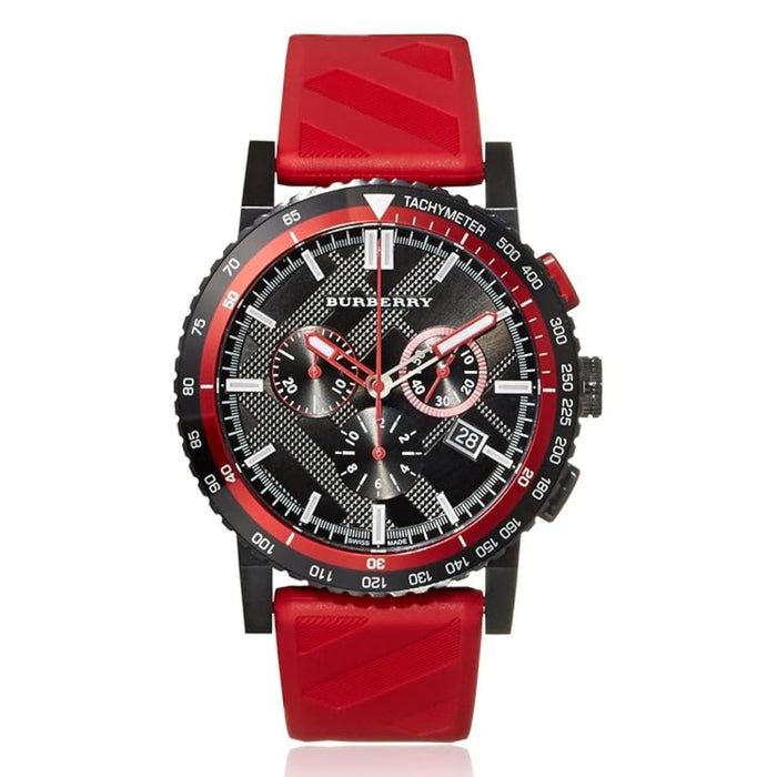 Burberry Sport Chronograph Watch – Red & Black BU9805 - Authentic