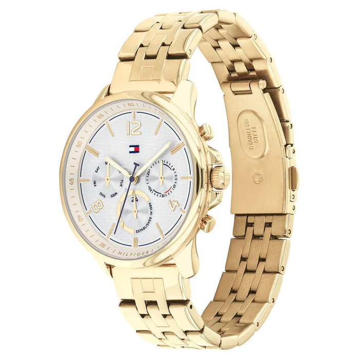 Tommy Hilfiger Gold Steel Ladies Multi-function Watch - 1782223 - Authentic