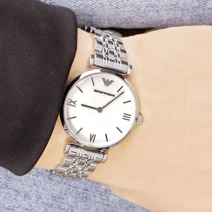 Emporio Armani Women's Two-Hand Steel Watch - AR1682 - Authentic