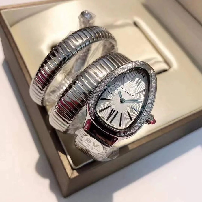 Bvlgari Serpenti Watch 35mm Sliver