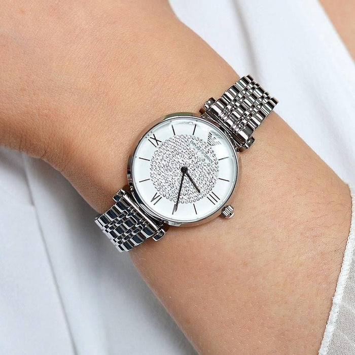 Ar1925 Emporio Armani Women's Two-Hand Stainless Steel Watch - AR1925 - Authe ...