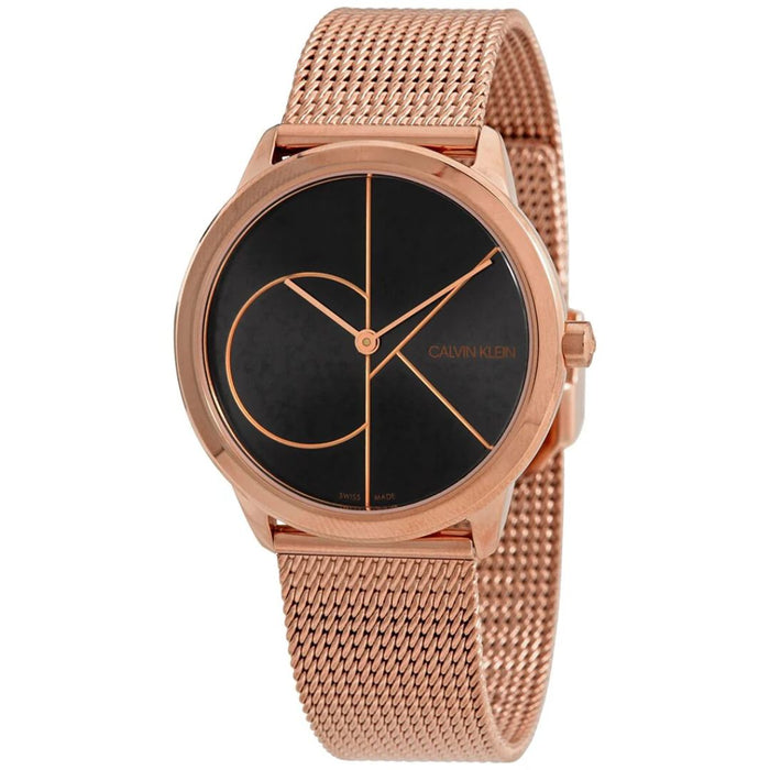 Calvin Klein Iconic Mesh Rose Gold Watch - K3m22621 - Authentic