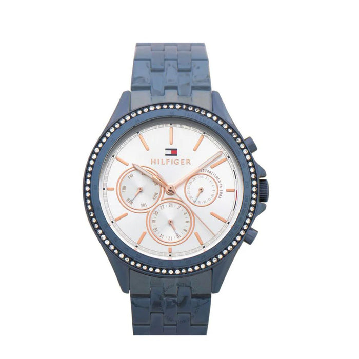 Tommy Hilfiger Women's Quartz Stainless Steel Blue Dial 38mm - 1782003 - Authentic
