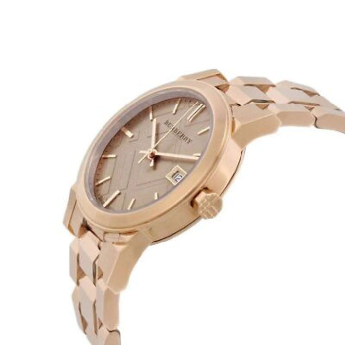 Burberry Rose Gold Watch – Diamond Hour Markers - BU9126 - Authentic