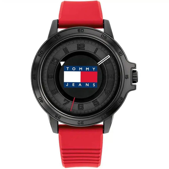 Tommy Jeans Bold Logo Watch – Red Strap Edition - 1792033 - Authentic