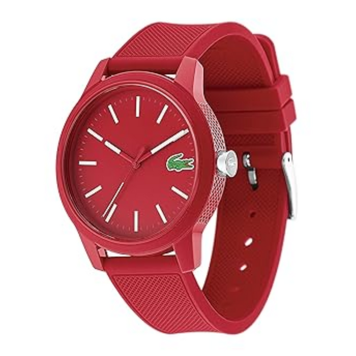 Lacoste Men's Rubber Analog Quartz Wrist Watch 2010988 - Authentic