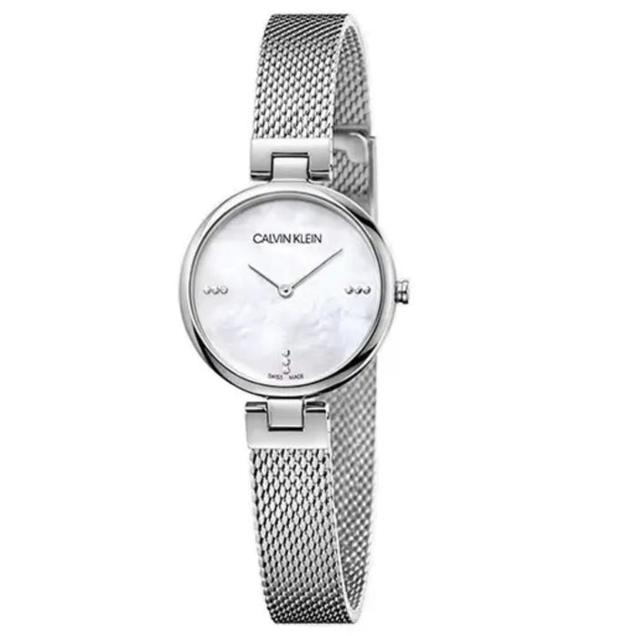 Calvin Klein Seduce Silver Mesh Women’s Watch - K8g2312e - Authentic