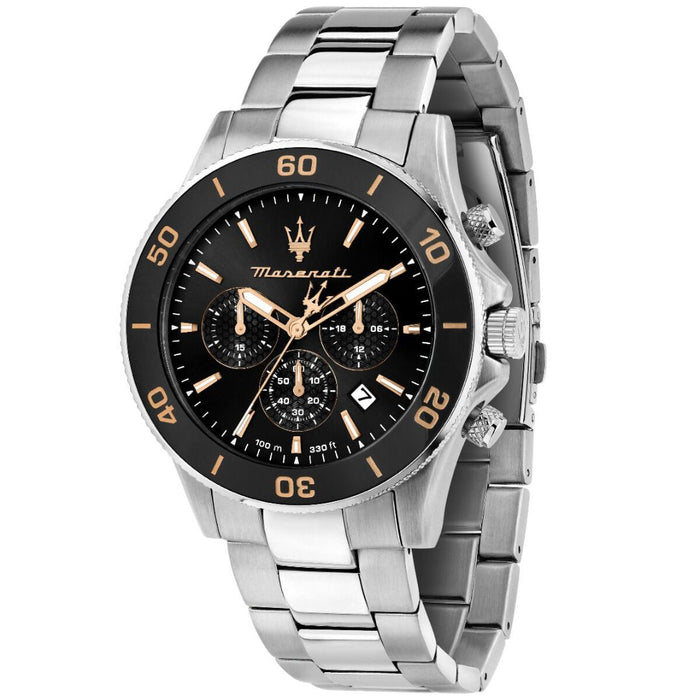 Maserati Sfida Chronograph Black Dial - R8873600003 - Authentic