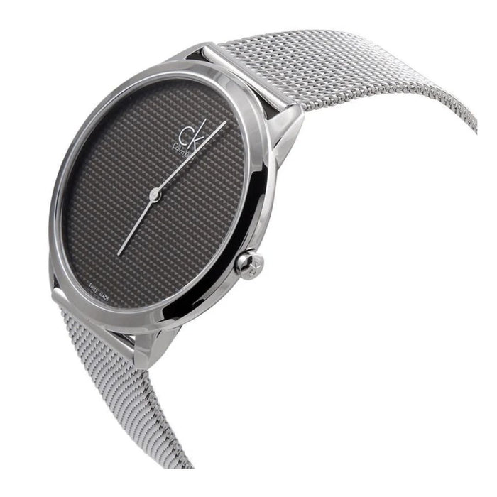 Calvin Klein City Textured Dial Watch – Black Mesh Dial - K3M211 - Authentic