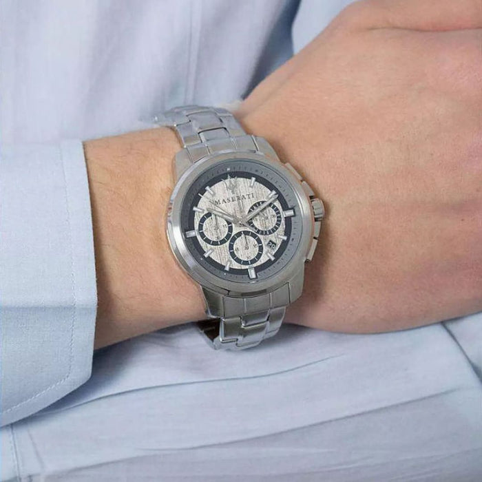Maserati Successo Men's Chronograph Watch – R8873621006 - Authentic