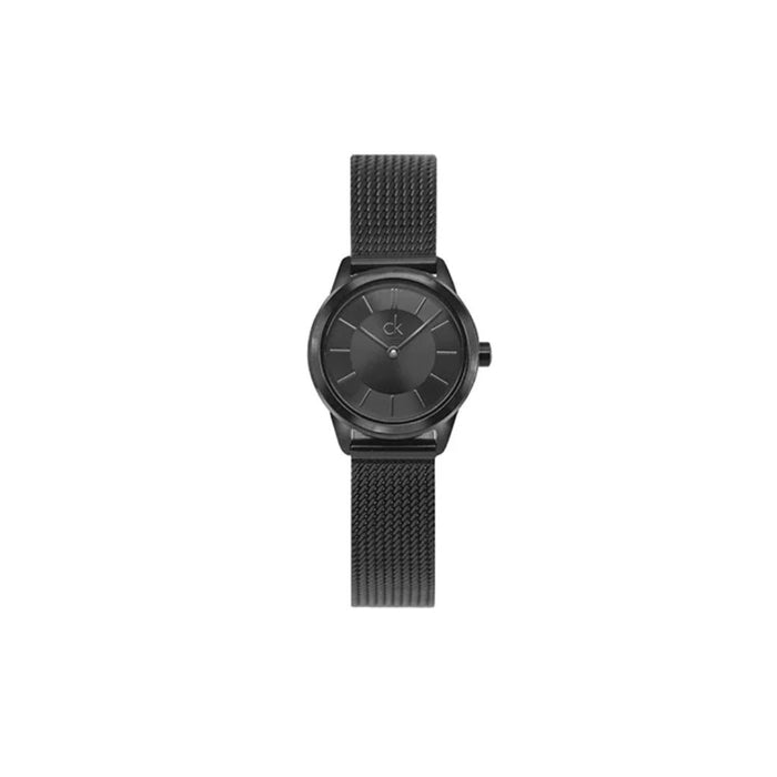 Calvin Klein Minimal Mesh All Black Women’s Watch - K3m234b1 - Authentic