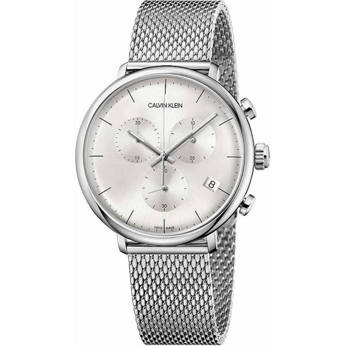 Calvin Klein Minimal Chronograph Mesh Watch Silver - K8M27126 - Authentic