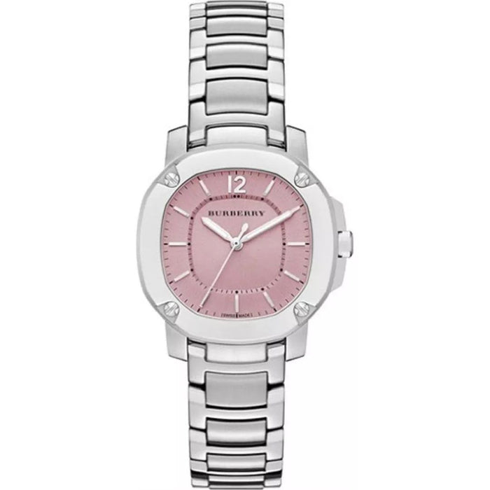 Burberry Stainless Steel Women's Watch with Pink Dial - BU1704 - Authentic